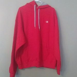 Red Champion hoodie size 2XL